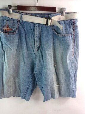 Urban Level Mens 38 Distressed Cutoff Jeans Shorts